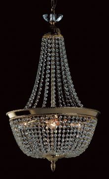 Empire Style Strass Crystal Ceiling Chandelier- various finishes ID  Large View