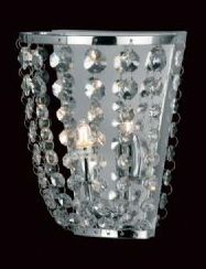 A Small Crystal Wall Light Finished in Polished Chrome ID Large View