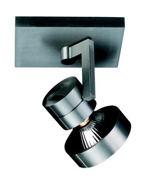 Adjustable single spolight in brushed aluminium ID Large View