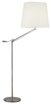 A Stylish and Flexible Floor Lamp with Satin Chrome Finish ID Large View