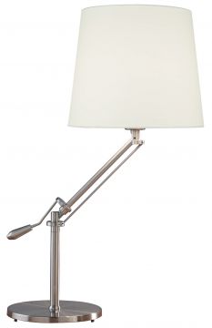 A Stylish and Flexible Table Lamp with Satin Chrome Finish ID Large View