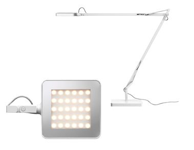 FLOS KELVIN WHITE - Adjustable LED Table Lamp ID Large View