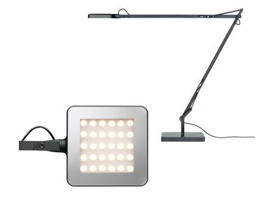 FLOS KELVIN ANTHRACITE - Adjustable LED Table Lamp ID Large View