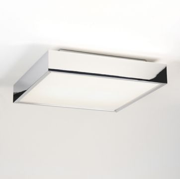 A Modern Square Bathroom Ceiling Light - Colour Options ID Large View