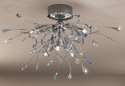 Ceiling Light with Strass Swarovski Crystal -Colour Options ID Large View