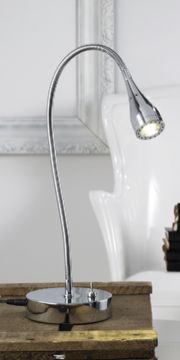 Adjustable Polished Chrome LED Desk Lamp with Rocker Switch ID  Large View
