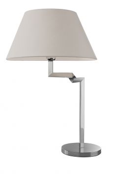 A Triangular Swing Arm Table Lamp with Shade - DISCONTINUED Large View