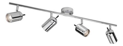 Polished Chrome Spotlight Bar- IP44 Bathroom Rating ID Large View
