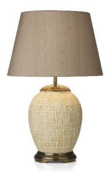 A Cream Mosaic Style Base with Shade- Colour Options - DISCONTINUED Large View