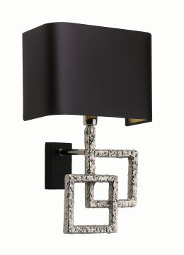 A Decorative Nickel Wall Light with Shade - Colour Options ID Large View