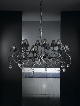 A Stunning 12 Arm Italian Ceiling Light - Colour Options ID Large View