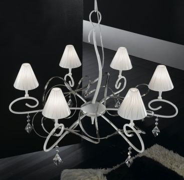 A Stunning 6 Arm Italian Ceiling Light - Colour Options ID Large View