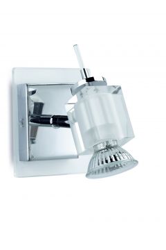 Beautifully Chunky Cut Glass Single Halogen Spotlight - DISCONTINUED Large View