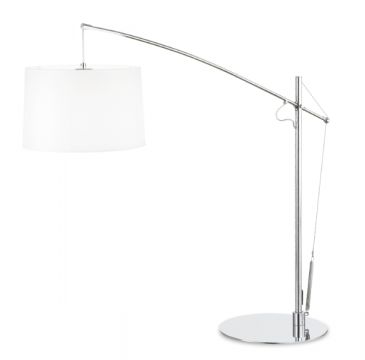 A Large Arc Style Desk Lamp With White Shade ID Large View