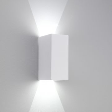 A Small LED Up and Down Oblong Wall Light ID Large View