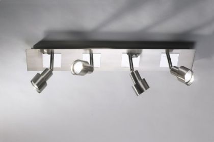 Four Spot Lights on a Linear Ceiling Plate ID Large View