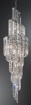 A Stunning Spiral Italian 11 Light Crystal Chandelier ID Large View