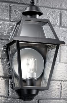 A Large Exterior Wall Mounted Lantern with Polycarbonate Lenses ID Large View