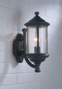 Traditional Outdoor Lantern with Textured Glass - Options ID Large View