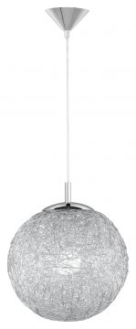 A Spherical Single Pendant with Wire Mesh Design ID Large View