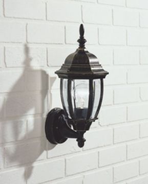A Traditional Outdoor Lantern with Clear Glass - colour options - DISCONTINUED Large View