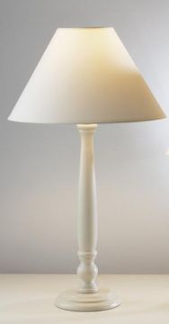 A Simple Large Table Lamp in Cream - Complete with Shade ID Large View