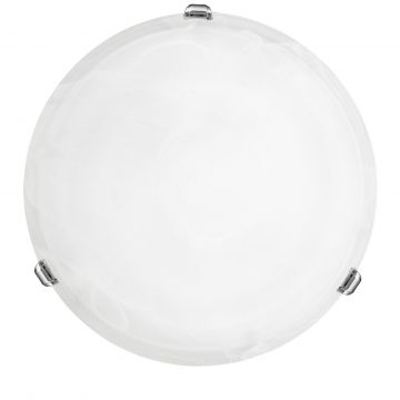 A Small Flush Ceiling Light with Alabaster Glass ID Large View