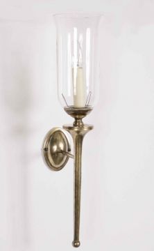 Traditional Wall Light with Glass Shade - Colour Options ID Large View