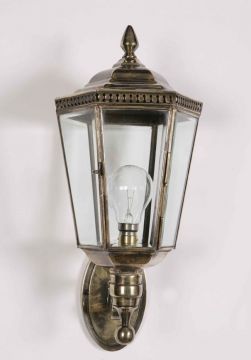 A Traditional Handmade Lantern Wall Light in Light Antique ID Large View