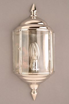 A Traditional Handmade Wall Light with Nickel Finish ID Large View