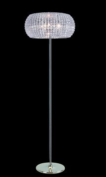 A Floor Standing Lamp with Cut Crystal Shade ID Large View