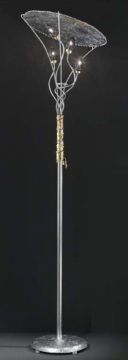 Hand made Italian floorstand finished in silver and gold leaf - TICKET PRICE £2210.00 Large View