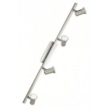 Four LED Spotlights on a Brushed and Chrome Bar ID Large View