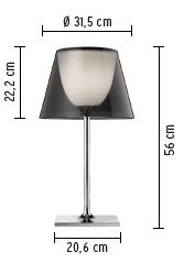 FLOS KTRIBE T1 Table Lamp with Dimmer - Colour Options ID Large View