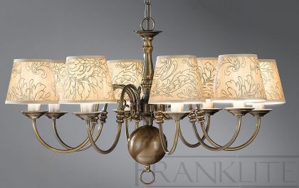 Antique Brass 3 Arm Flemish Style Chandelier ID Large View