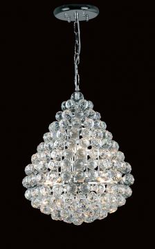 Polished Chrome and Strass Crystal Chandelier ID  Large View