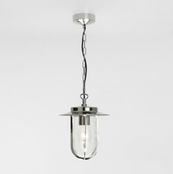An Outdoor Single Pendant finished in Polished Nickel ID Large View
