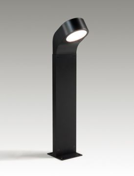 A Modern Outdoor Bollard Light - Black ID Large View
