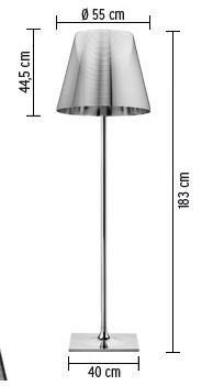 FLOS KTRIBE F3 - Bronze Floorstand with Dimmer ID Large View