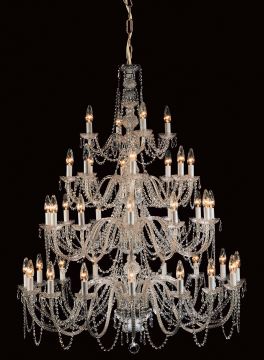 Very Large Four Tier Preciosa Strass Crystal Chandelier ID Large View