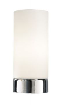 A Simple Glass Touch Lamp with Chrome Base ID Large View