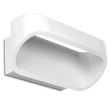 Contemporary LED Wall Light Finished in White ID Large View