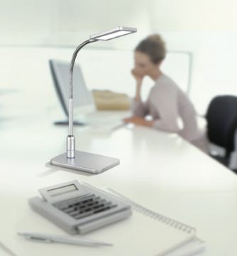 A Modern LED Desk Lamp with a Square Head ID Large View
