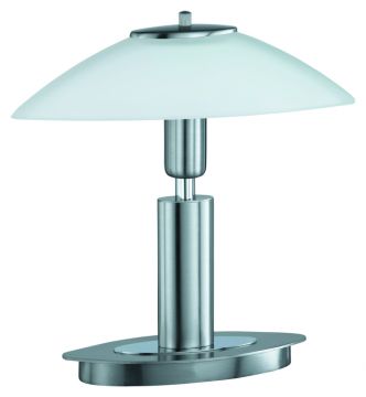 A Small Modern Touch Lamp with Frosted Glass Shade ID Large View