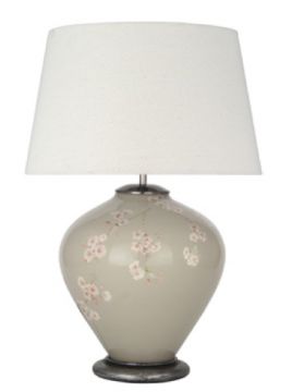 Jenny Worrall Cherry Blossom - Hand-Painted Table Lamp ID DISCONTINUED Large View