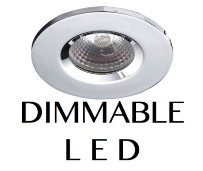 Polished Chrome COB Dimmable 8 Watt LED Downlighter - DISCONTINUED Large View