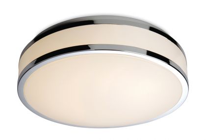 Flush Ceiling Light with Chrome Trim- 850 Lumen LED ID Large View