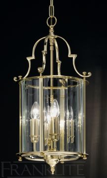 Polished Brass Lantern with Bevelled Edge Glass ø31.5cm ID Large View