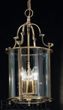 Bronze Lantern with Bevelled Edge Glass ø26cm - DISCONTINUED Large View