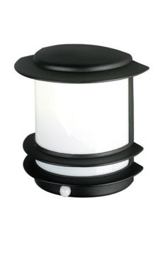A Black Exterior Wall Light with PIR Sensor ID Large View